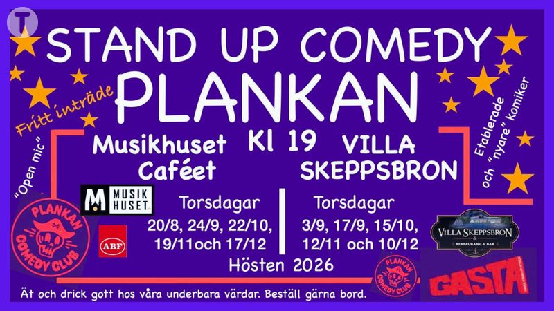 Plankan Comedy Club på Villa Skeppsbron